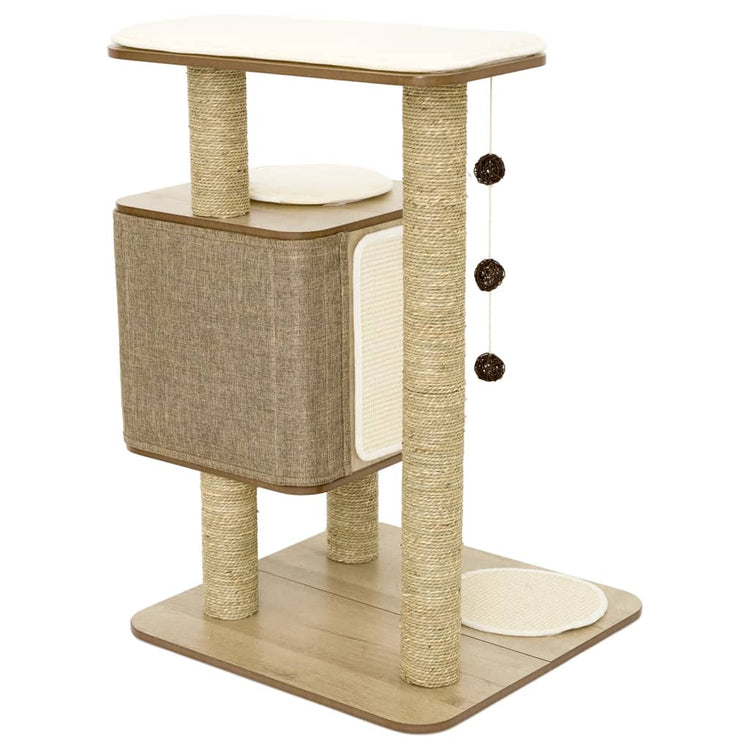 Jack und Vanille Jack und Vanillekatze Möbel Molly 56x56x86 cm Brown