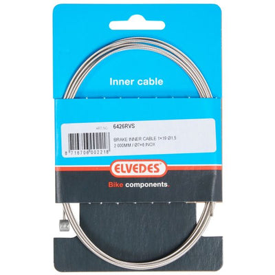 ELVEDES REM BINNENKABEL 2.000 mm 1 × 19 Drahtstahl Ø1,5 mm mit T-Nipple Ø7 × 6 mm