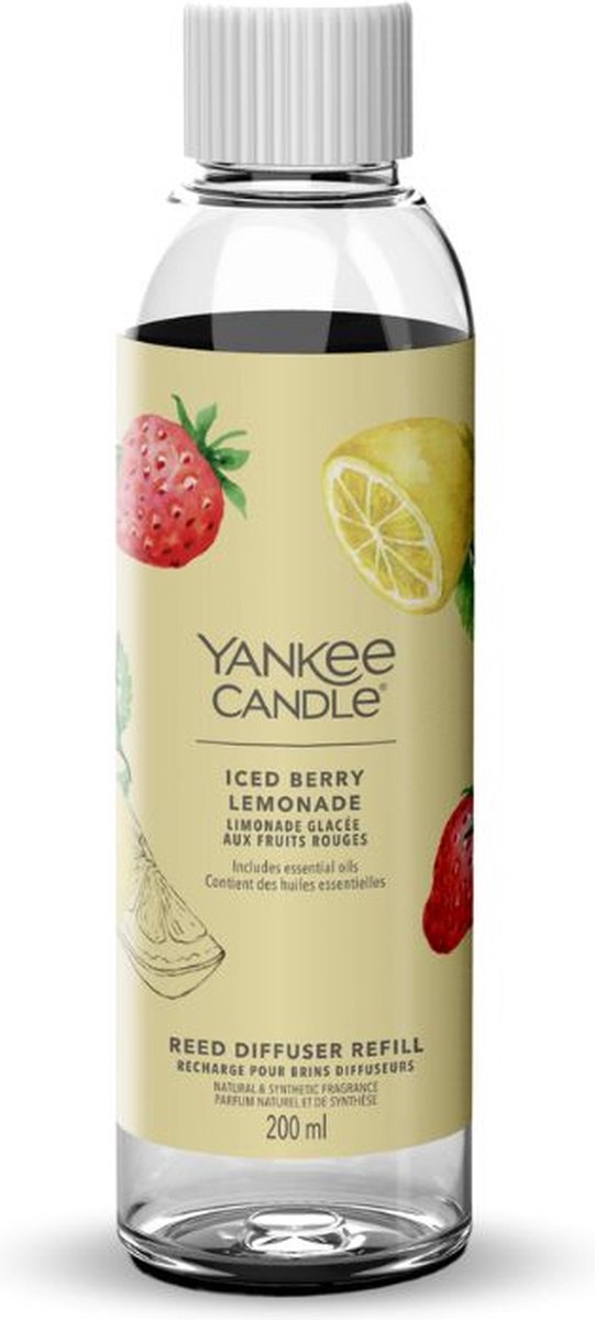 Yankee Candle – Nachfüllpackung für Duftstäbchen 200 ml – Eisbeerlimonade