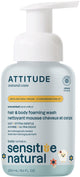Attitude – schäumende Waschlotion für empfindliche Haut, Babyhaare und Körper