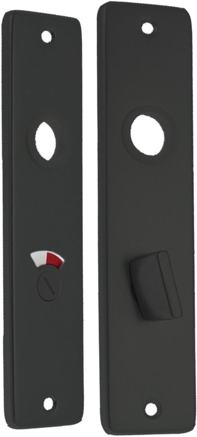 Starx Toilettenschutz – Türschutz mit Toilettenschloss (WC57 5) – Aluminium – Schwarz
