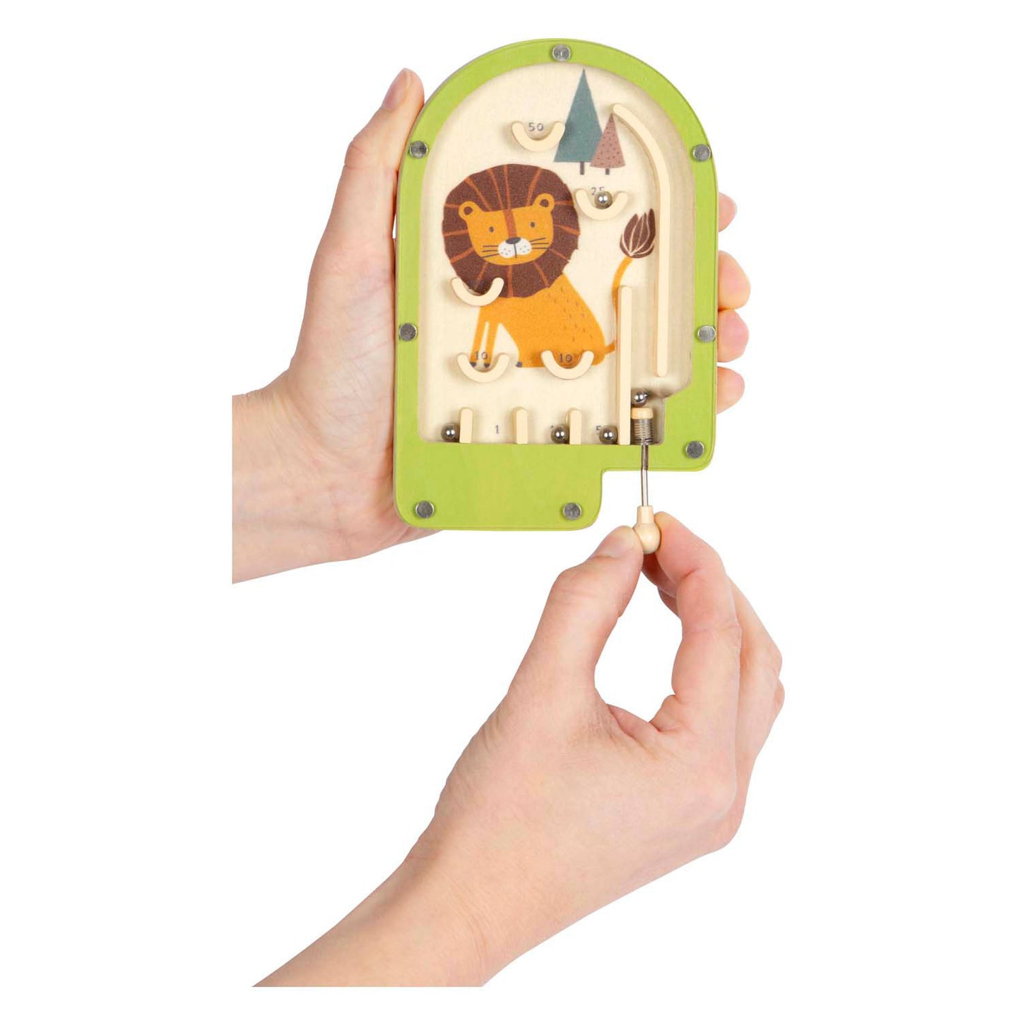 Kleiner Fuß Holz Mini Flipper Game Lion