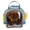 Kleiner Fußumarmendhund mit Trägertasche und Pflege -Set