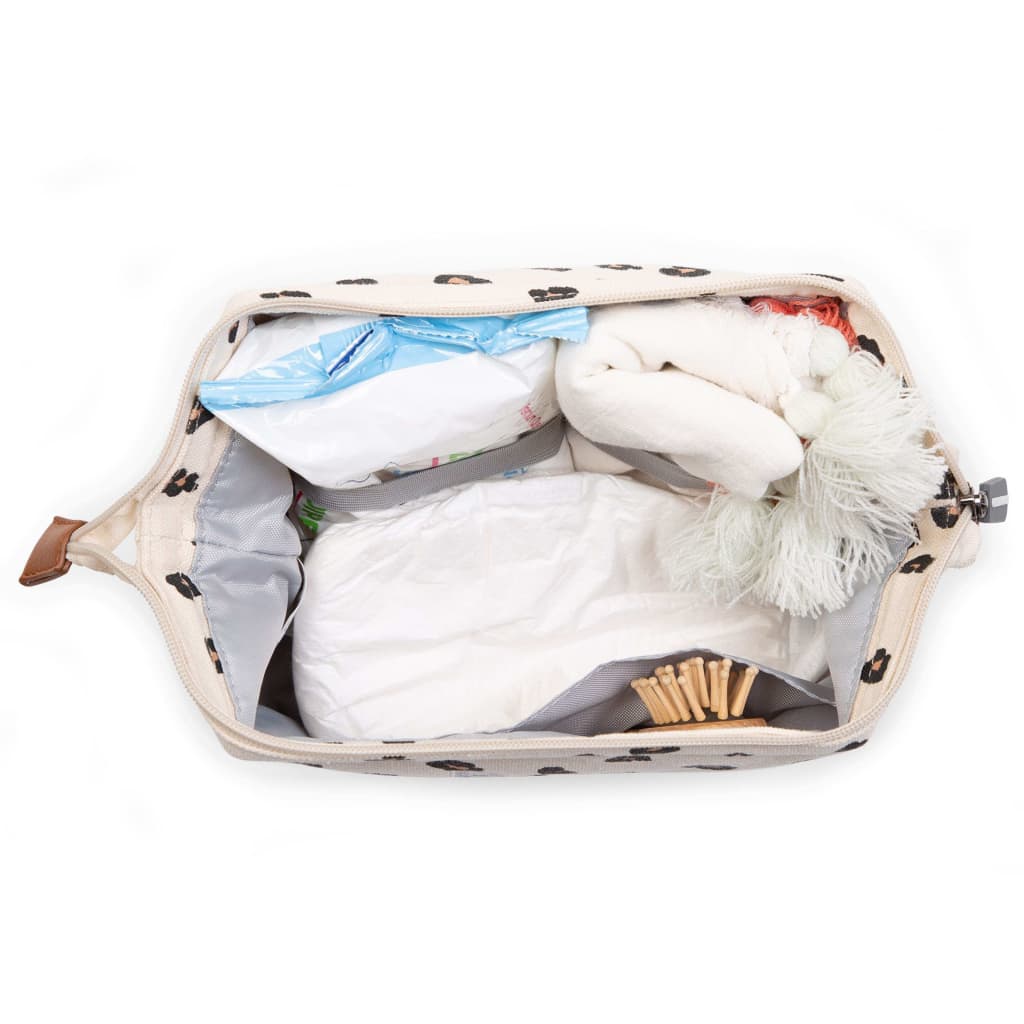 Childhome Childhome Toilettenbeutel Baby Necials Leopardenmuster