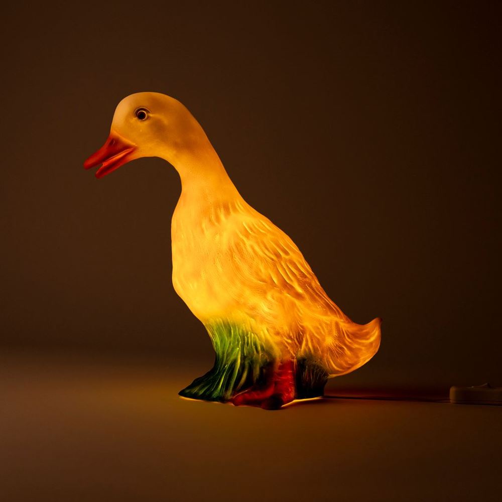 Egmont Lampe Ente stehend weiß 29 cm.