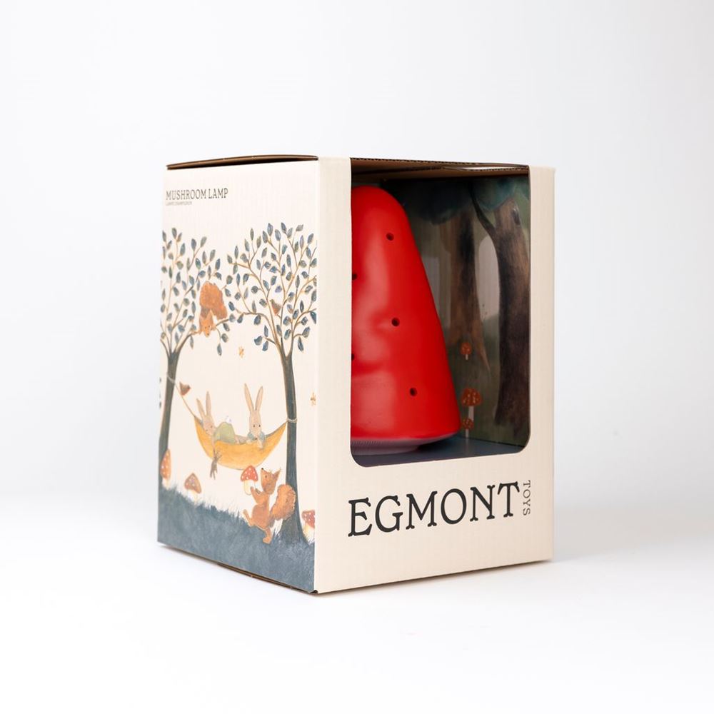 Egmont Lampenpilz rot + Dimmer.