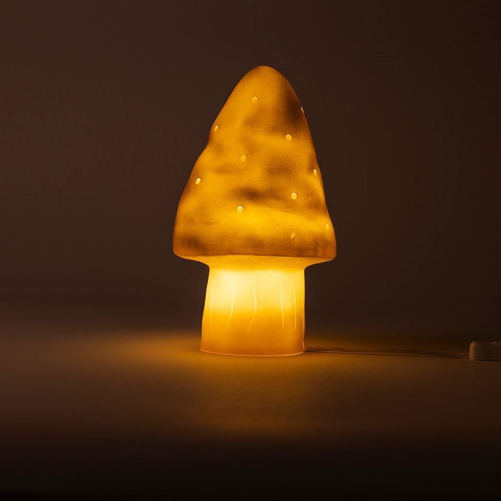Egmont Lampenpilz gold mit Dimmer.