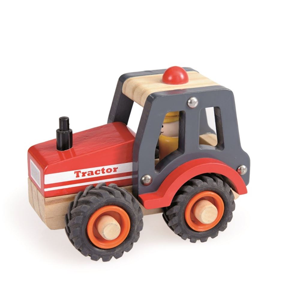 Egmont-Holztraktor. fsc. 13x7x10cm.