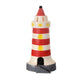 Egmont Lampe Leuchtturm rot-weiß. 17x35 cm