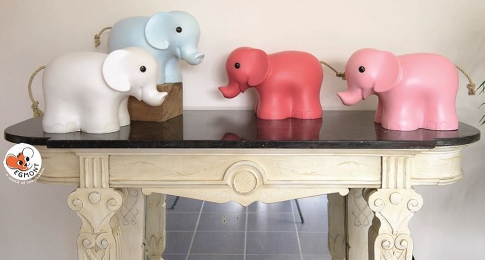 Egmont Lampe Elefant hellblau 22x32x16