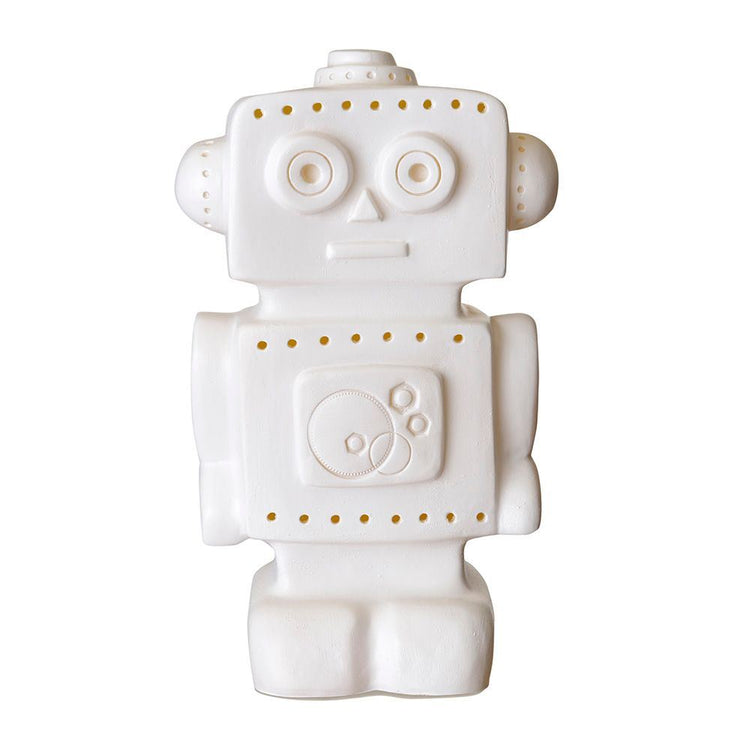 Egmont Lampe Roboter weiß. 33x18x10 cm