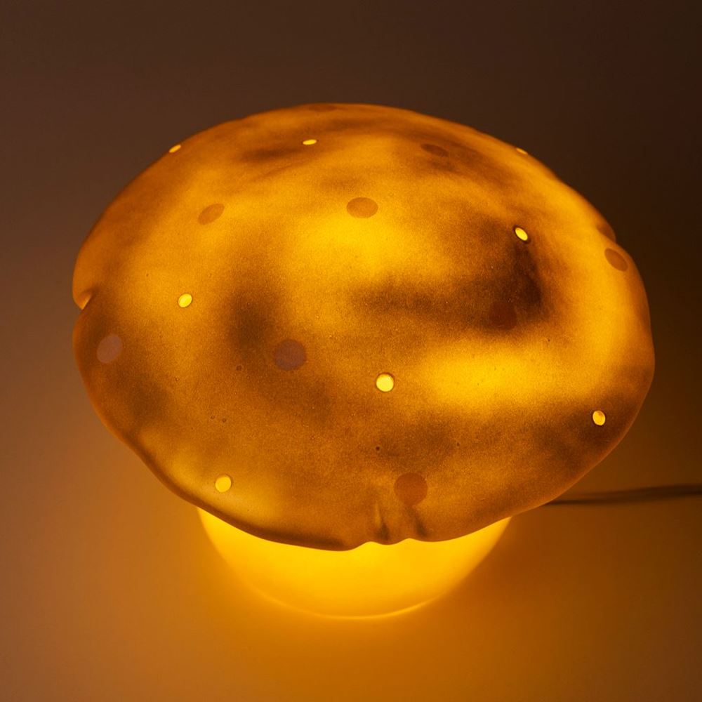 Egmont Lampenpilz Gold + Dimmer.
