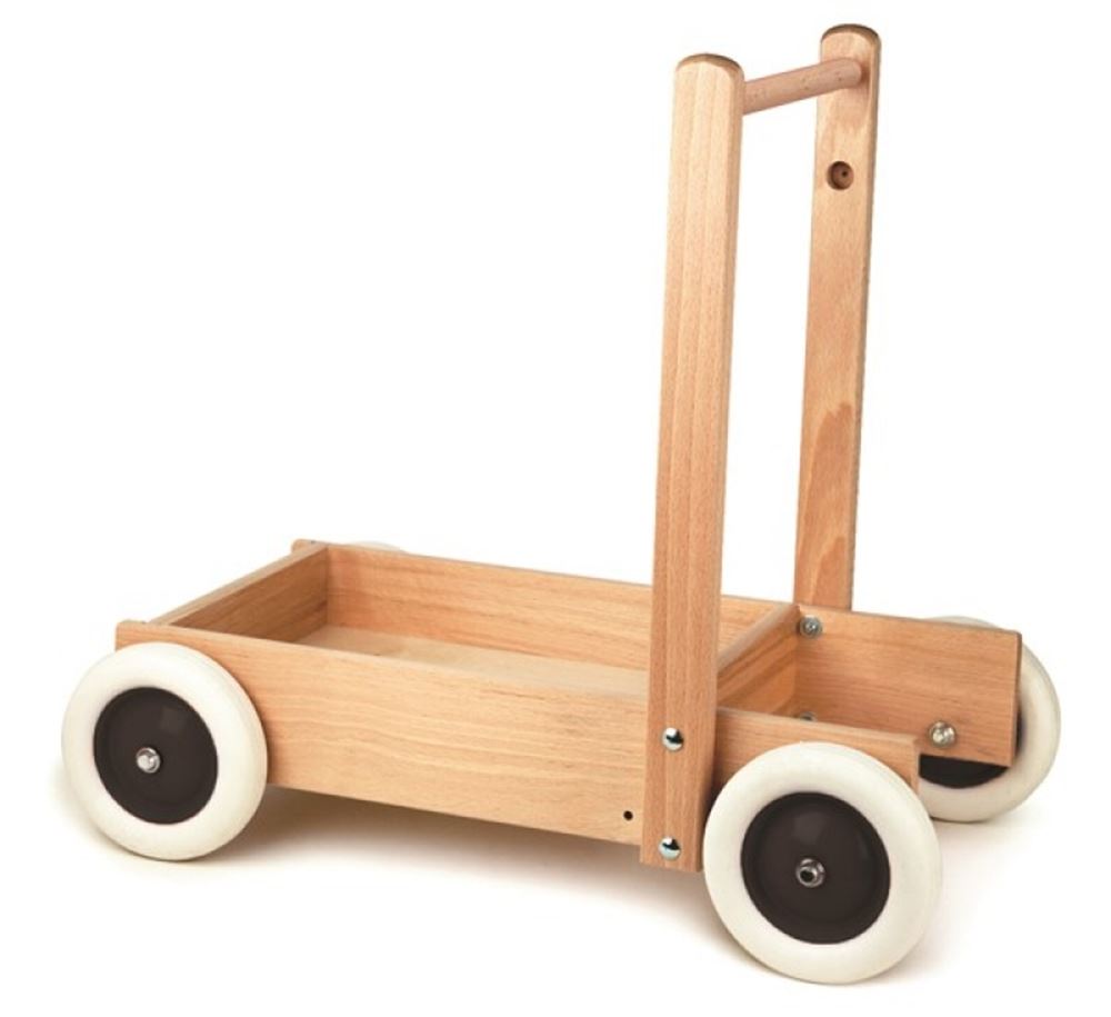 Egmont-Holzschubwagen. 54x32x50cm. 1+