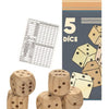 5 Holzwürfel. 5+ 35 cm