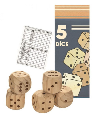 5 Holzwürfel. 5+ 35 cm