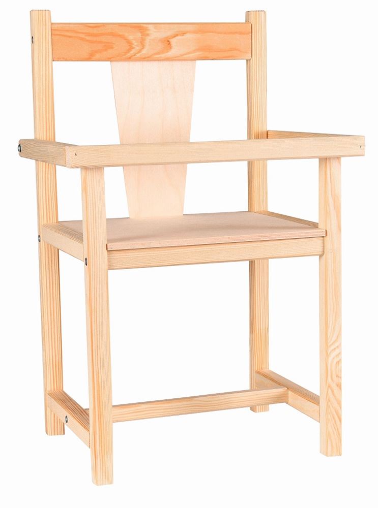 Egmont Puppenstuhl Holz. 23x18x40 cm. 3+