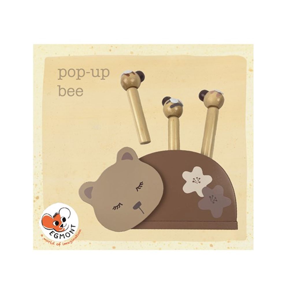 Pop-up-Bienen aus Holz. 18x14x3,5 cm. 1+