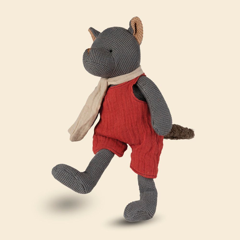Egmont gestricktes Kuscheltier Wolf John. 30 cm