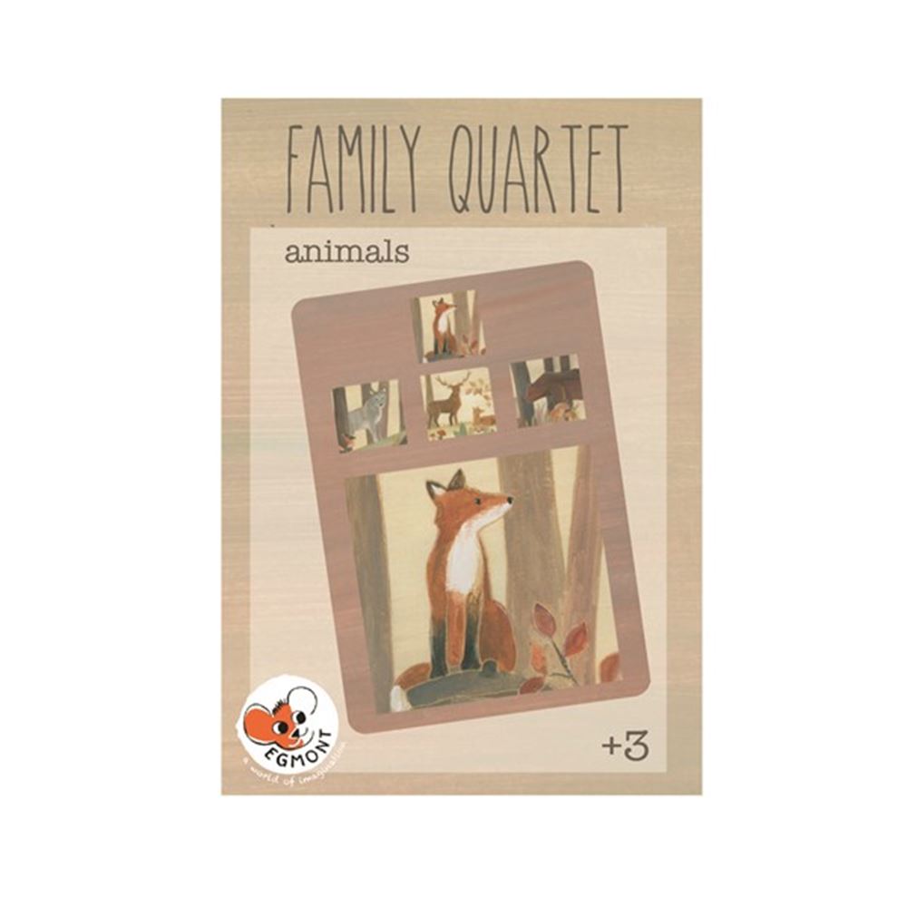 Tierquartett der Familie Egmont. FSC-Karton