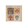 4 Puzzle Waldtiere 3+ 23x23x4 cm