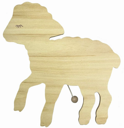 Holzwand-Spieluhr Mary. 25x25x4cm.