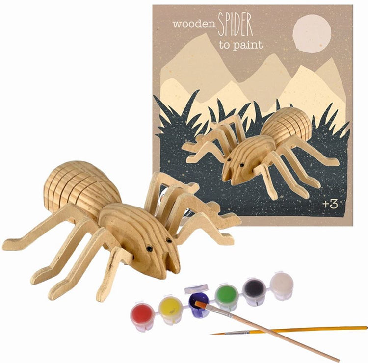 Holzspinne zum Bemalen. 15x17x3 cm. 3+