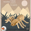 Holzspinne zum Bemalen. 15x17x3 cm. 3+