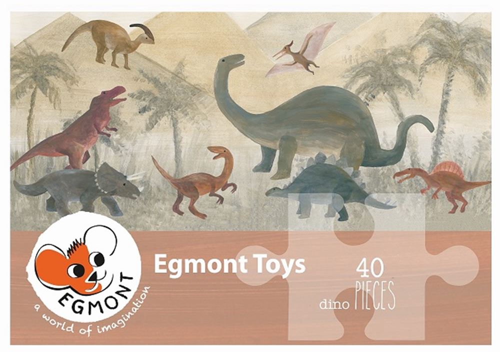 Egmont Puzzle Dinosaurier 40 Teile. FSC-Karte