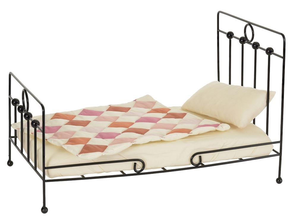 Egmont Puppenbett aus Metall mit Matratze, Kissen