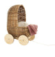 Egmont Puppenwagen aus Schilfrohr. 28x23x37cm. 3+