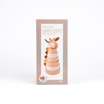 Holzstapel Giraffe Leonie. 21x10x10