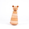 Holzstapel Bär Marcel. 21x10x10cm