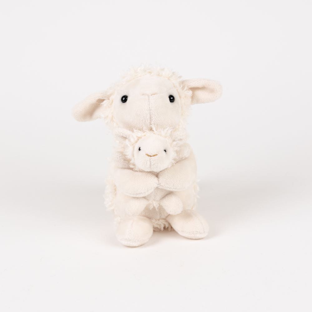 Egmont Kuscheltier Schaf mit Baby. 15x15x12
