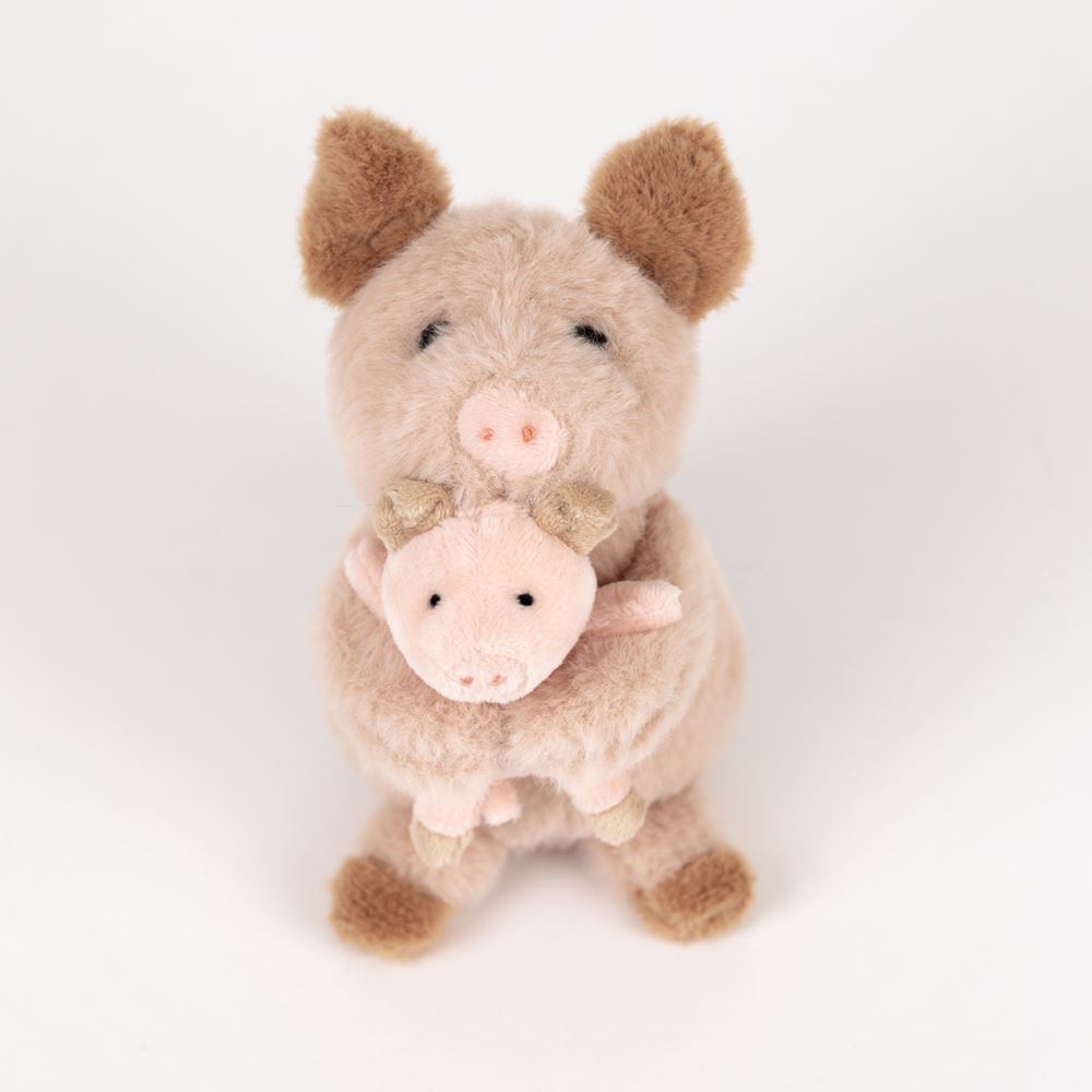 Egmont Kuscheltier Schwein mit Baby. 15x15x12