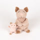 Egmont Kuscheltier Schwein mit Baby. 15x15x12
