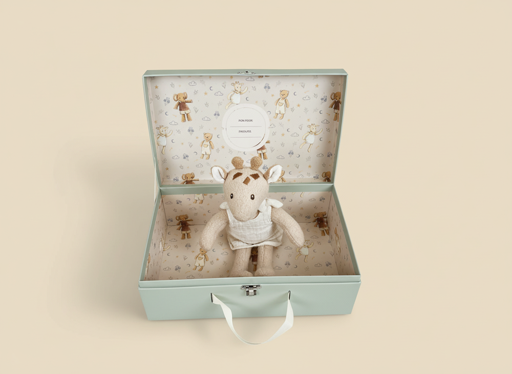 Kuscheltier Leonie die Giraffe Geschenkbox