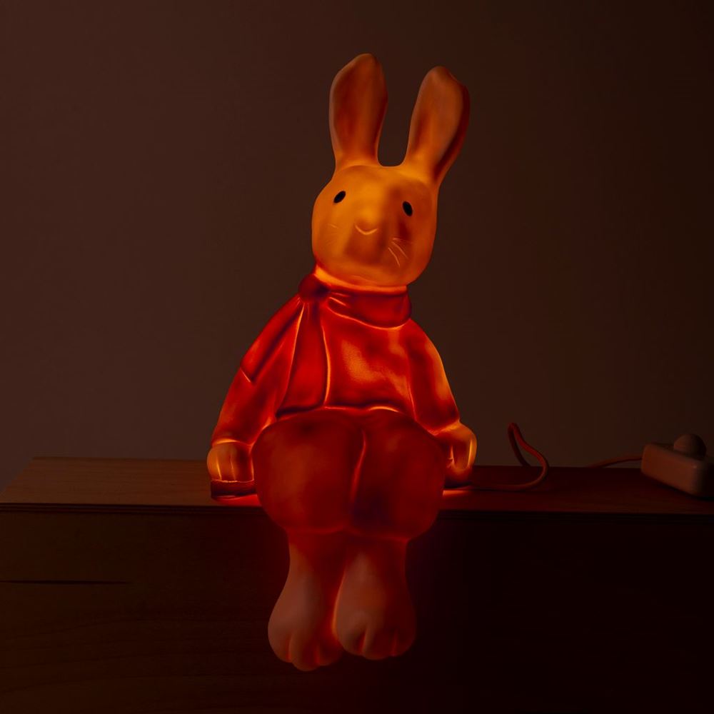 Egmont Lampe Lenny Rabbit rot + Dimmer. 50