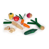 Kleiner Fuß Holz geschnittenes Gemüse Spielset frisch, 14dlg. - afbeelding 3