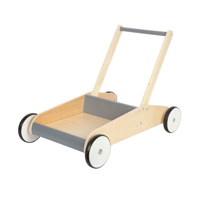 Kleiner Fuß Holz Walker grau