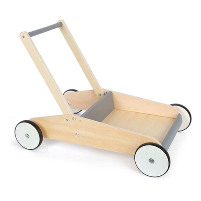 Kleiner Fuß Holz Walker grau
