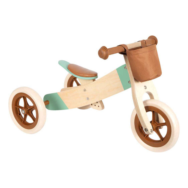 Kleiner Fuß Holz Dreiradtrike Karamellbraun