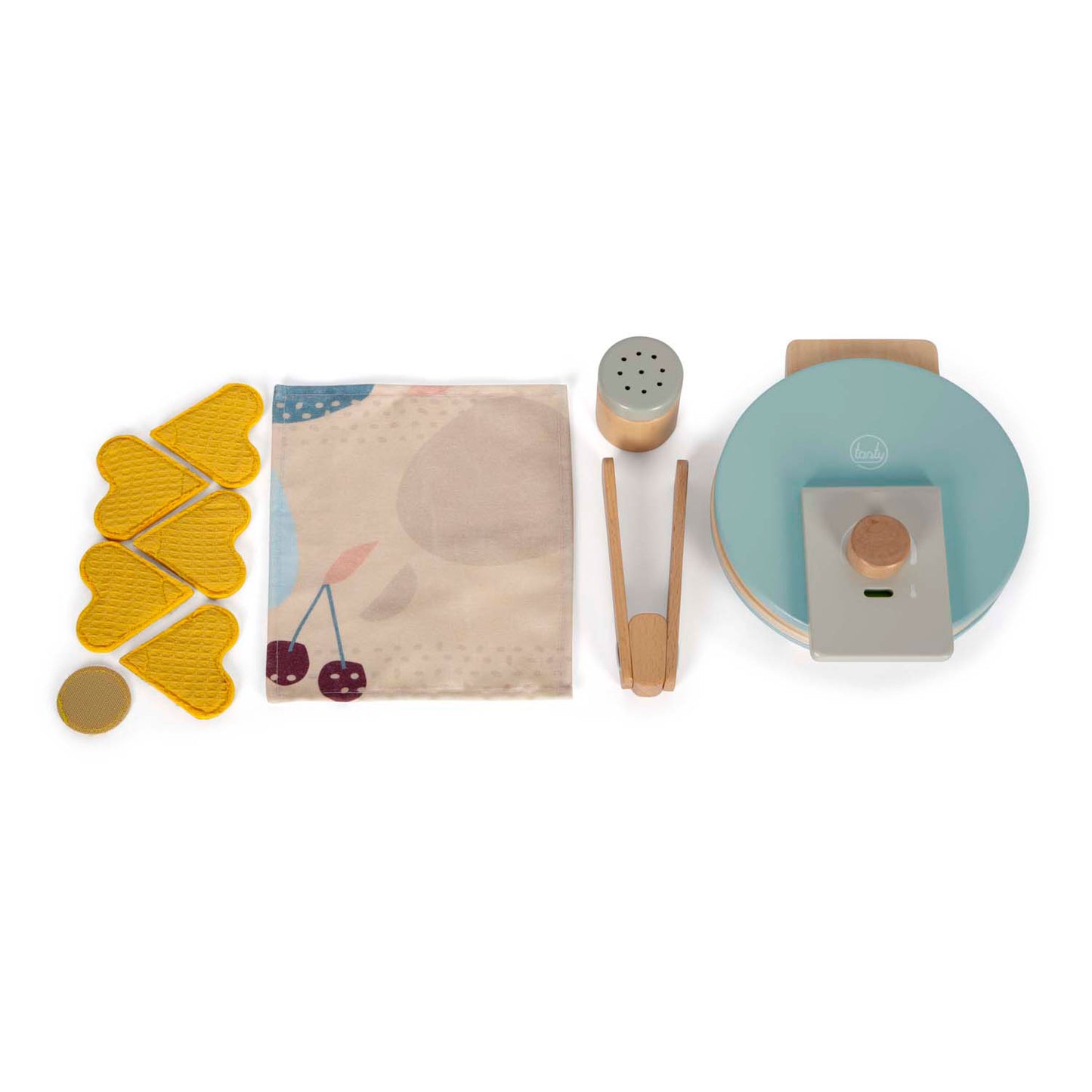 Kleiner Fuß Holz Waffel Eisenspielset, 10dlg.