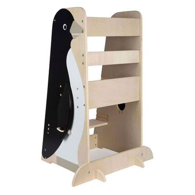 Kleiner Fuß Holzlernturm Pinguin Wild Life, 92 cm