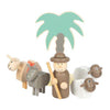 Kleiner Fuß - Holz Kribbe Weihnachtsgeschichte Spiel Set Set
