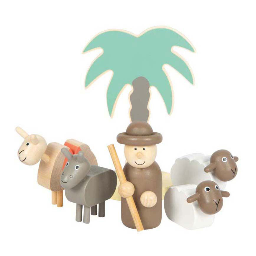 Kleiner Fuß - Holz Kribbe Weihnachtsgeschichte Spiel Set Set