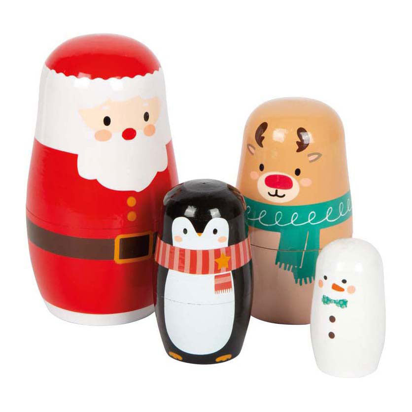 Kleiner Fuß - Weihnachtsmatryoshka -Puppen