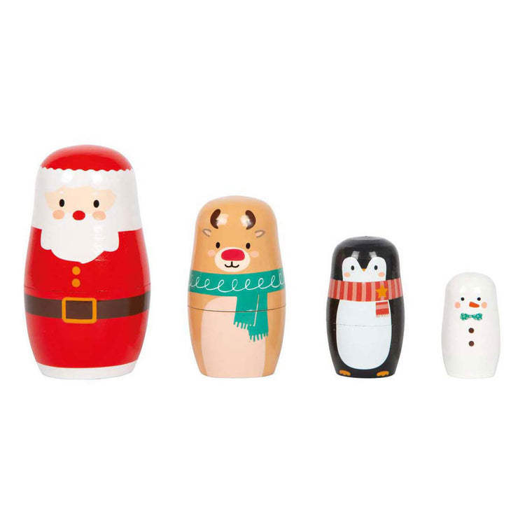 Kleiner Fuß - Weihnachtsmatryoshka -Puppen