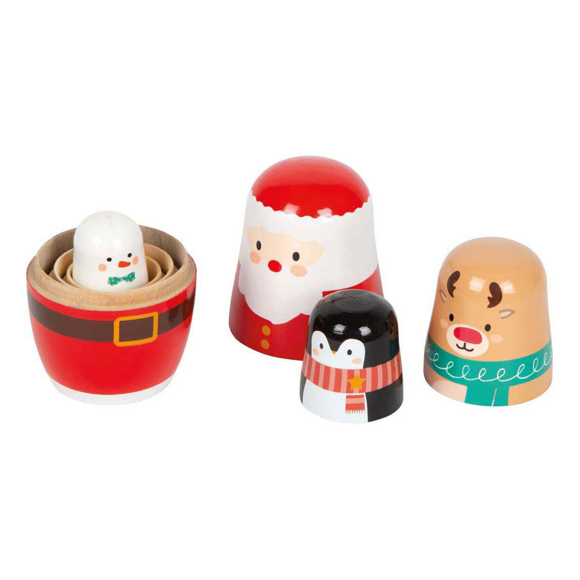 Kleiner Fuß - Weihnachtsmatryoshka -Puppen
