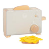 Kleiner Fuß - Holz Toaster Set grau lecker