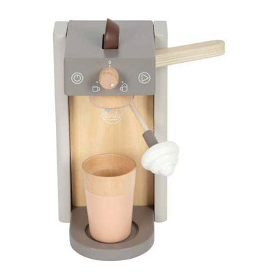 Kleiner Fußkaffeemaschine Spielset grau 'lecker'